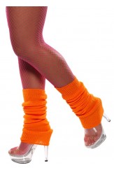 Ladies Neon Orange Legwarmers