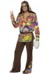 Psychedelic Hippie Man Costume