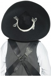 Authentic Mexican Bandit Sombrero Black
