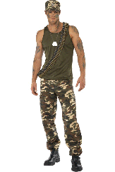 Men's Army Khaki Costume