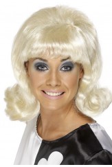 60s Flick Up Wig Blonde