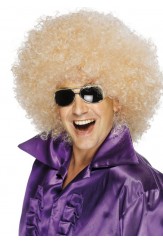 70s Mega Huge Afro Wig Blonde