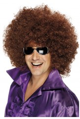 70s Mega Huge Afro Wig Brown