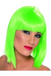 Neon Green Glam Wig
