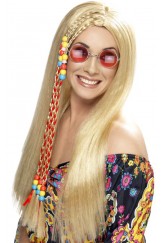 Hippy Party Wig Blonde