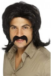 70s Retro Wig Black