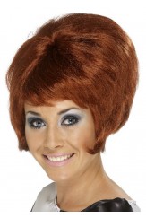 60s Beehive Wig Auburn