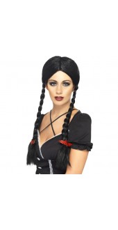 Black Gothic Schoolgirl Wig