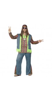 Plus Size Men's Hippie Costume