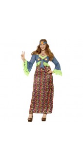 Plus Size Hippie Lady Costume