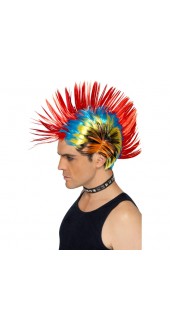80s Punk Mohawk Fancy Dress Wig