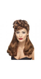 40s Vintage Wig Auburn