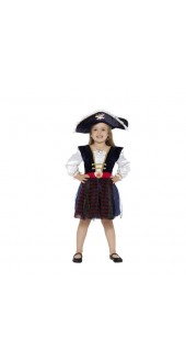 Deluxe Glitter Pirate Girl Costume