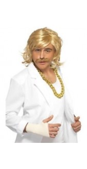 Game Show Host Kit, Wig and Tash,Blonde
