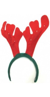 Reindeer Antler Headband With Lights And Music
