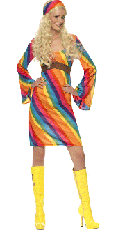 Rainbow Hippie Costume