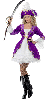 Purple Pirate Beauty Costume
