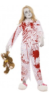 Zombie Pyjama Girl Halloween Costume