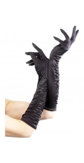 Long Black Temptress Gloves 