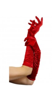 Long Red Temptress Gloves 