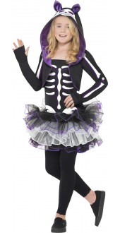 Pufple Skelly Cat Costume