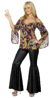 Flares And Top Hippy Costume