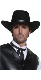 Gunslinger Cowboy Hat Black 