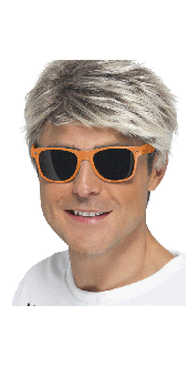 Orange 80's Neon Glasses