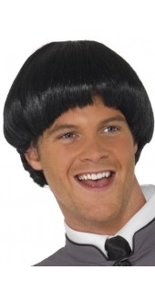 Swinging 60s Black Bowl Wig
