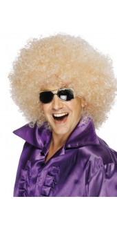 70s Mega Huge Afro Wig Blonde