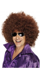 70s Mega Huge Afro Wig Brown