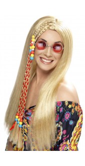 Hippy Party Wig Blonde