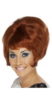 60s Beehive Wig Auburn
