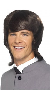 60s Male Mod Wig Brown