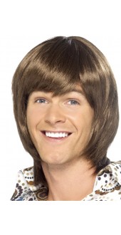 70s Heartthrob Wig Brown