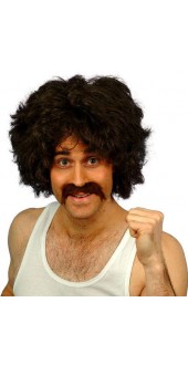 Retro Wig Black 118118 Fancy Dress Smiffy