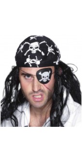 Eye Patch Pirate Skull and Crossbones Smiffys