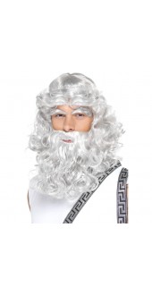 Zeus Greek God Fancy Dress Wig