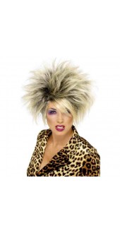 Ladies 1980s Fancy Dress Wild Child Wig