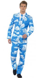 Mens Sky High Stand Out Fancy Dress Suit