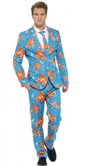 Mens Stand Out Goldfish Fancy Dress Suit