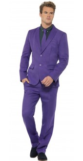 Mens Purple Stand Out Fancy Dress Suit