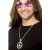 60s Peace Sign Hippie Medallion