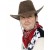 Suede Look Cowboy Hat Brown