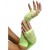 Fishnet Long Neon Green Gloves