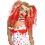 Blonde and Red Blood Drip Wig