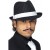 Deluxe Pinstripe Gangster Trilby Hat