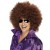 70s Mega Huge Afro Wig Brown