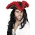 Mens Pirate Tricorn Hat Black