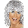 Silver Tinsel Wig